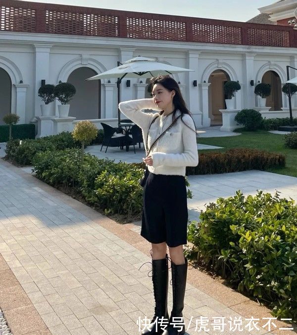 “腿精”是怎样穿出来的?“骑士靴”必不可少,有“缺陷”也不怕