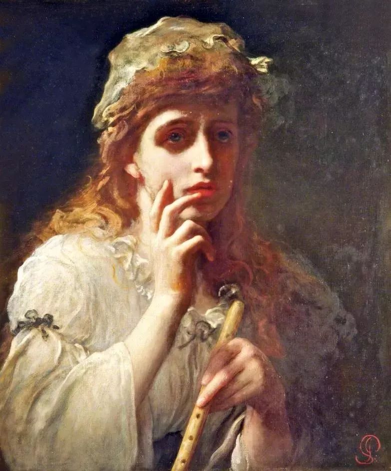 利奥波德|詹姆斯·桑特丨笔下维多利亚女子,润玉雕琢般柔美