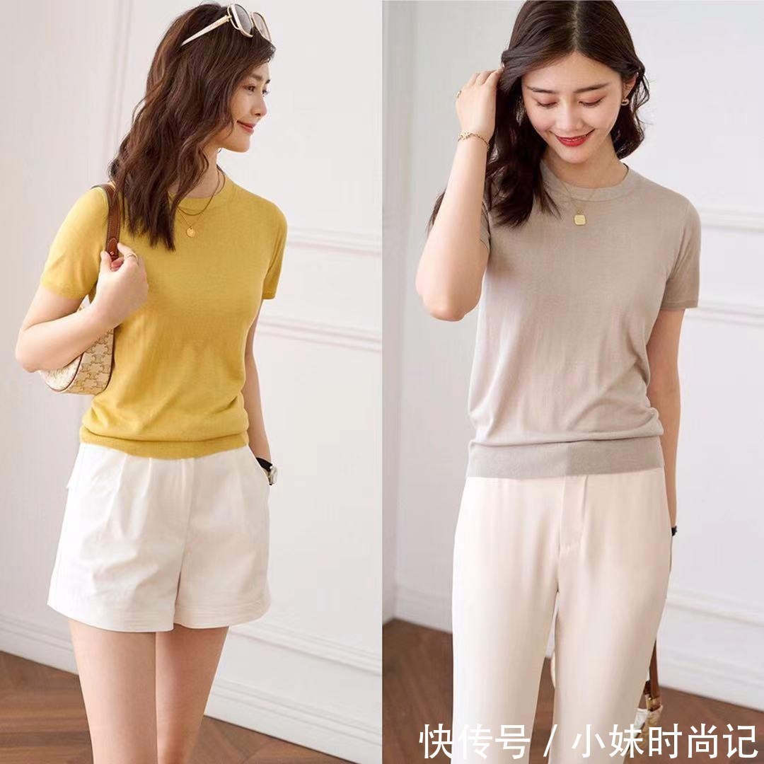 夏日|夏季针织衫新穿法，比T恤时尚，比衬衫优雅！显气质又美丽