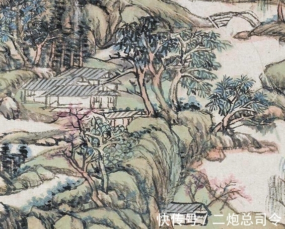構圖!這是“山重水復疑無路”嗎,王原祁繪《山村小景》