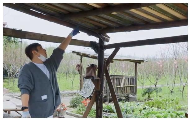 《向往5》迎来最辛劳嘉宾，给凉棚建屋顶，连补3次都漏水