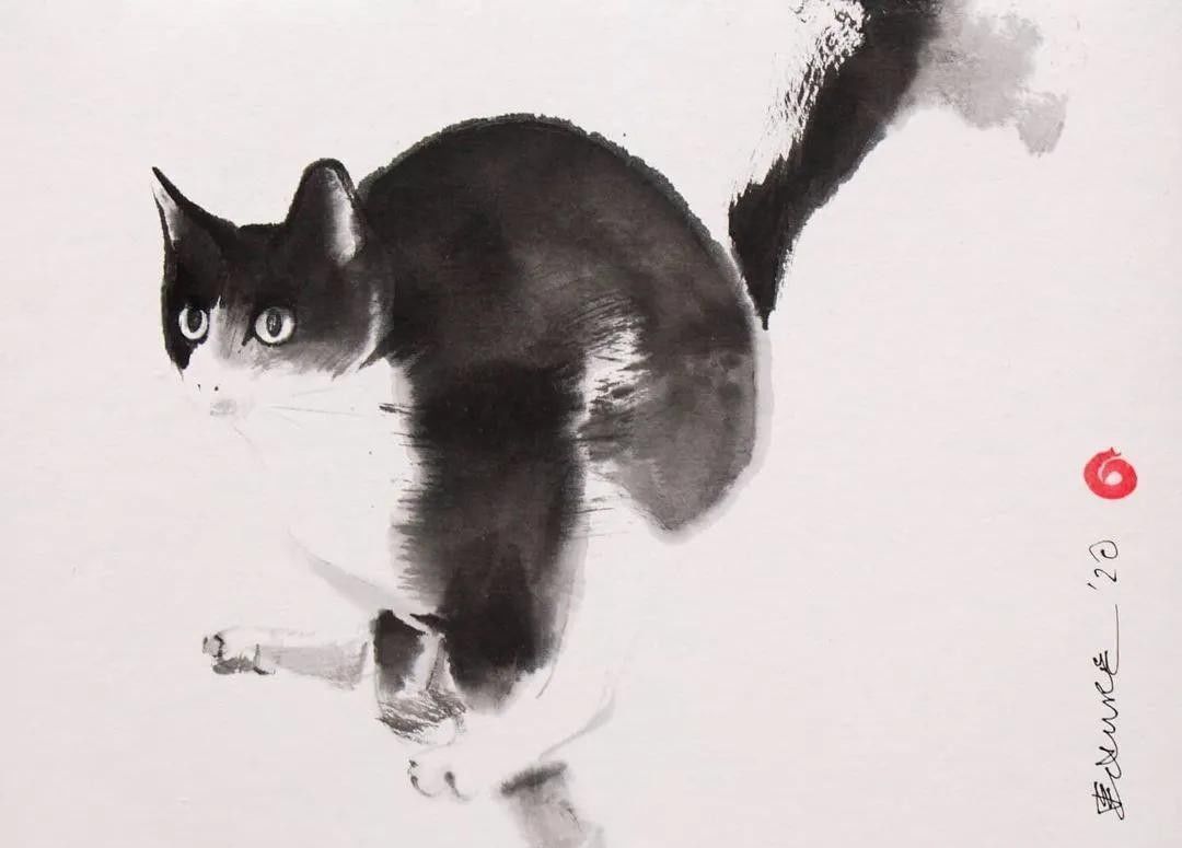 中国画&专画国画的老外,竟被10万人狂热追捧,看完作品立马佩服不已