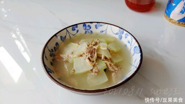 姜粉|吃了这碗虾油肉碎冬瓜汤，一口下肚感觉超暖