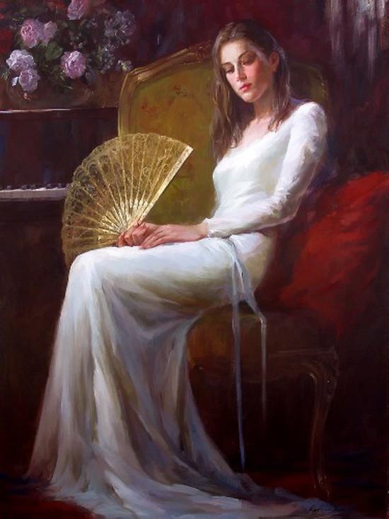 人物!美国华裔广州美术学院画家凯尔文雷人物油画