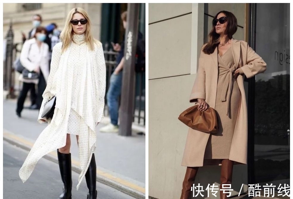 大衣 今年裙子流行“穿长不穿短”,遮肉显高抬气质,尤其配大衣,真美