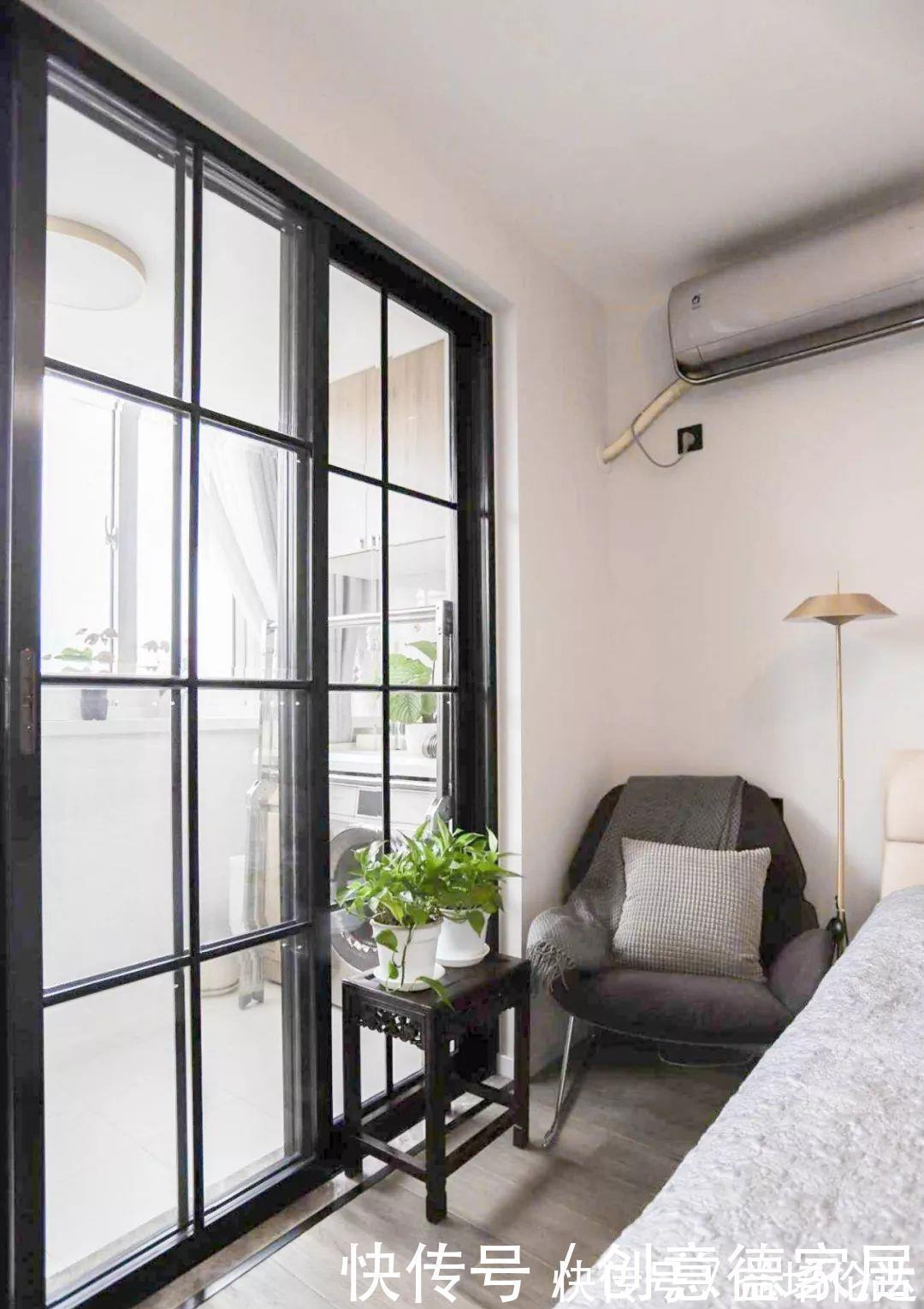 主卧|59㎡小两居，客餐厅合并功能叠加，中岛式厨房收纳满分，超实用！