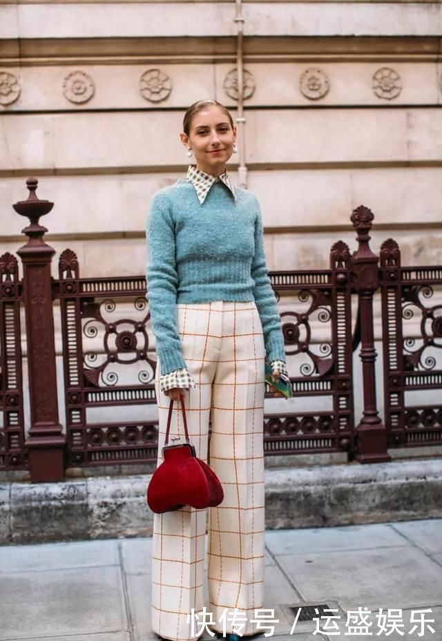 入春,你穿针织衫+阔腿裤的样子=简直太气质了