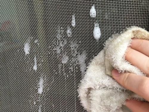 容器|纱窗脏了不用拆洗，只需喷一喷，污垢哗哗往下掉，立马洁净如新