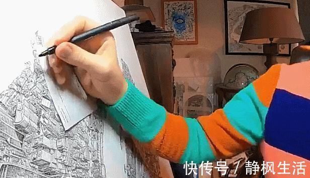 中国文化$英国小伙用针管笔画出了最美中国地图,独一无二的中国风