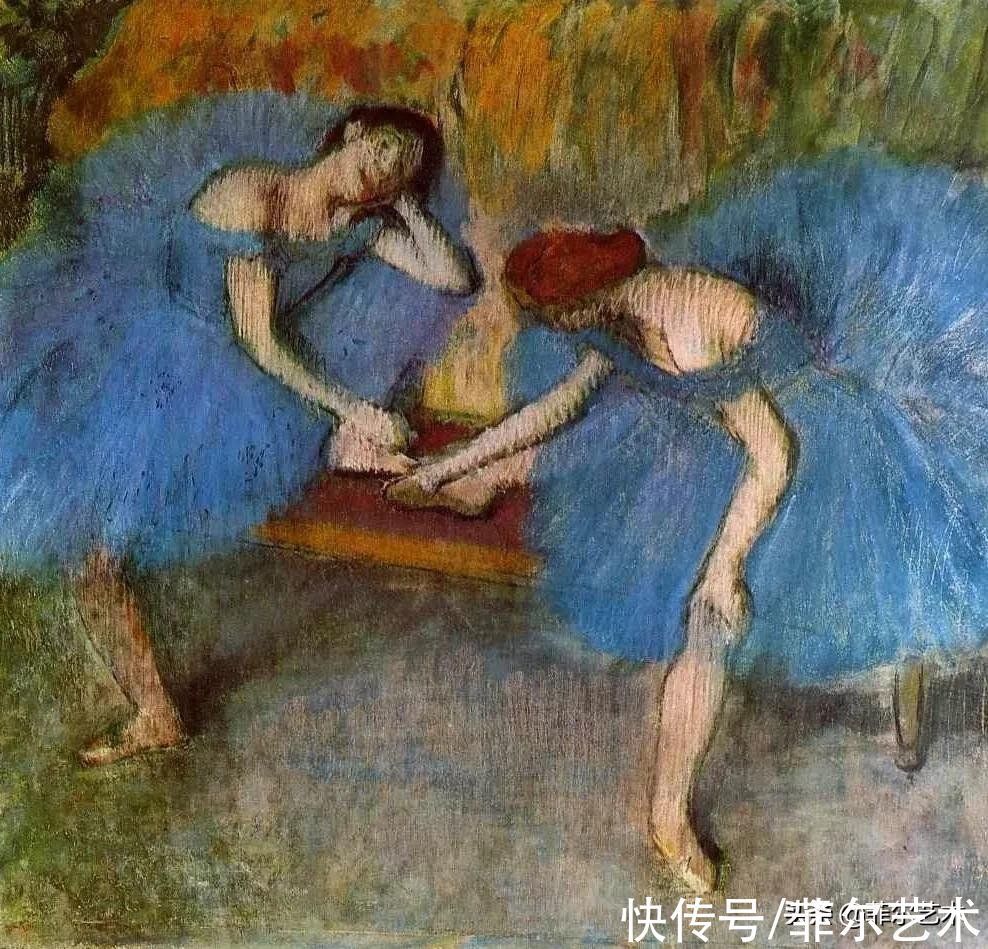 安格尔$法国艺术大师埃德加·德加舞女125幅油画作品,美翻了