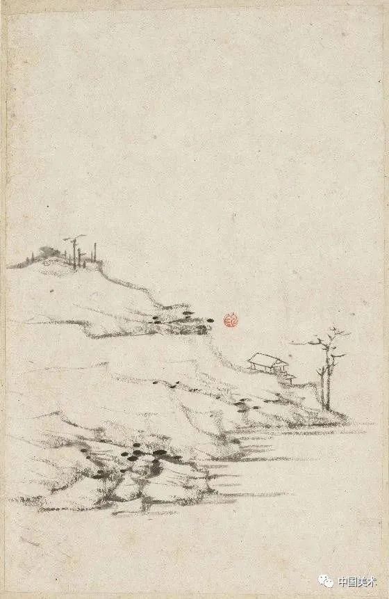  高僧|高僧画画：笔法简逸，冷清孤寂