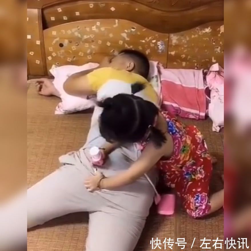 小棉袄|萌娃拿玩具针筒使出全身力气给爸爸“扎针”火了,网友手法绝了