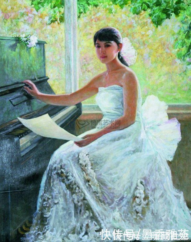 芭蕾舞者&从朝鲜精美油画,欣赏美丽的朝鲜姑娘