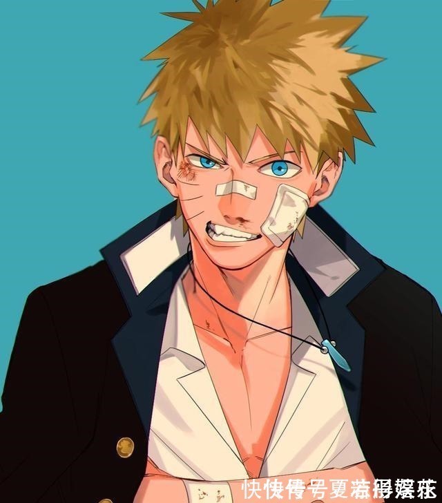 漩涡鸣人|《火影忍者》来到现代校园,佐助战损依然帅气,鹿丸气场过于强大