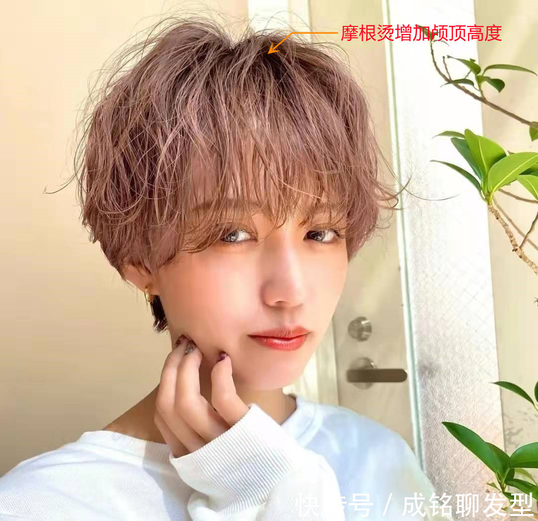 烫发|短发别再烫“满头卷”了,今年流行摩根纹理烫,时尚减龄又美颜