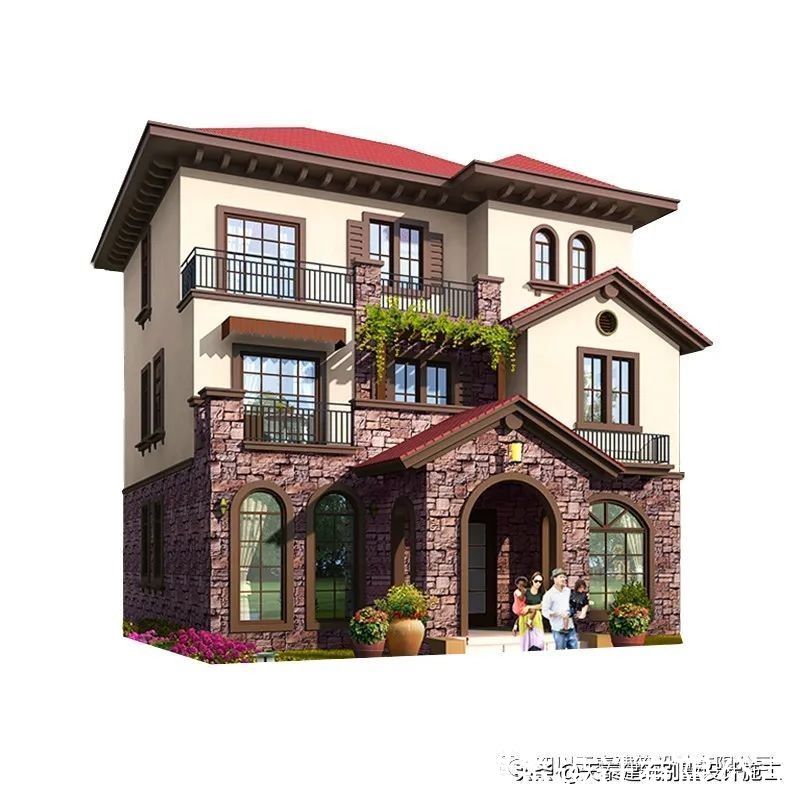泸州|泸州泸县三层乡村风格别墅 50万建农村小洋房别墅 施工队建房