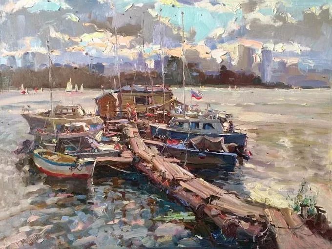 俄罗斯@浓郁的色彩,俄罗斯画家安德烈·米沙金的风景油画(一)