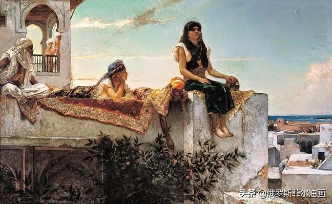 拉利@微妙而动人的油画，他画出了东方浪漫的神秘主义