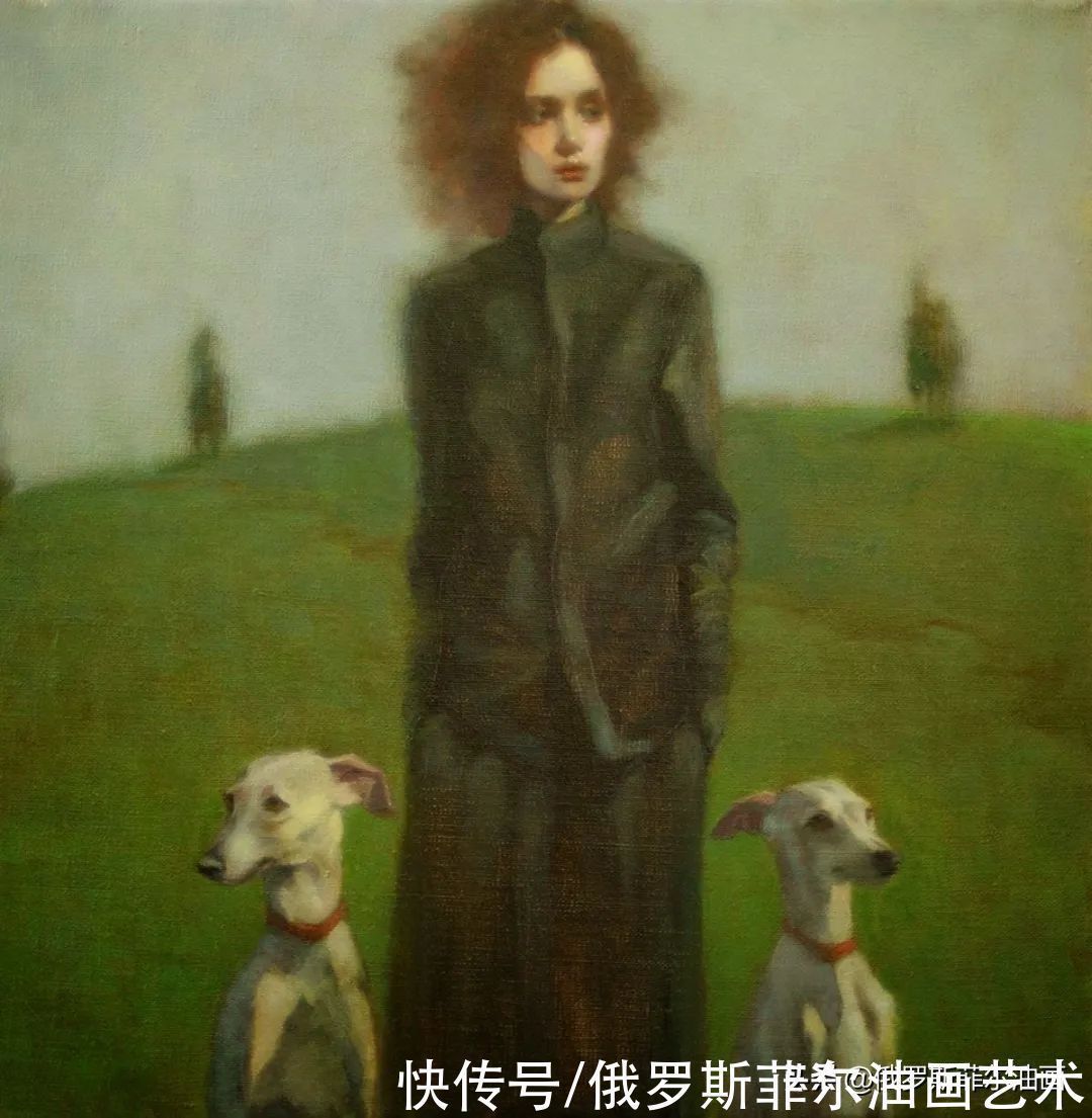 弗洛伊德$美国画家桑德拉·弗朗德的油画里,充满了微妙而引人注目的情感