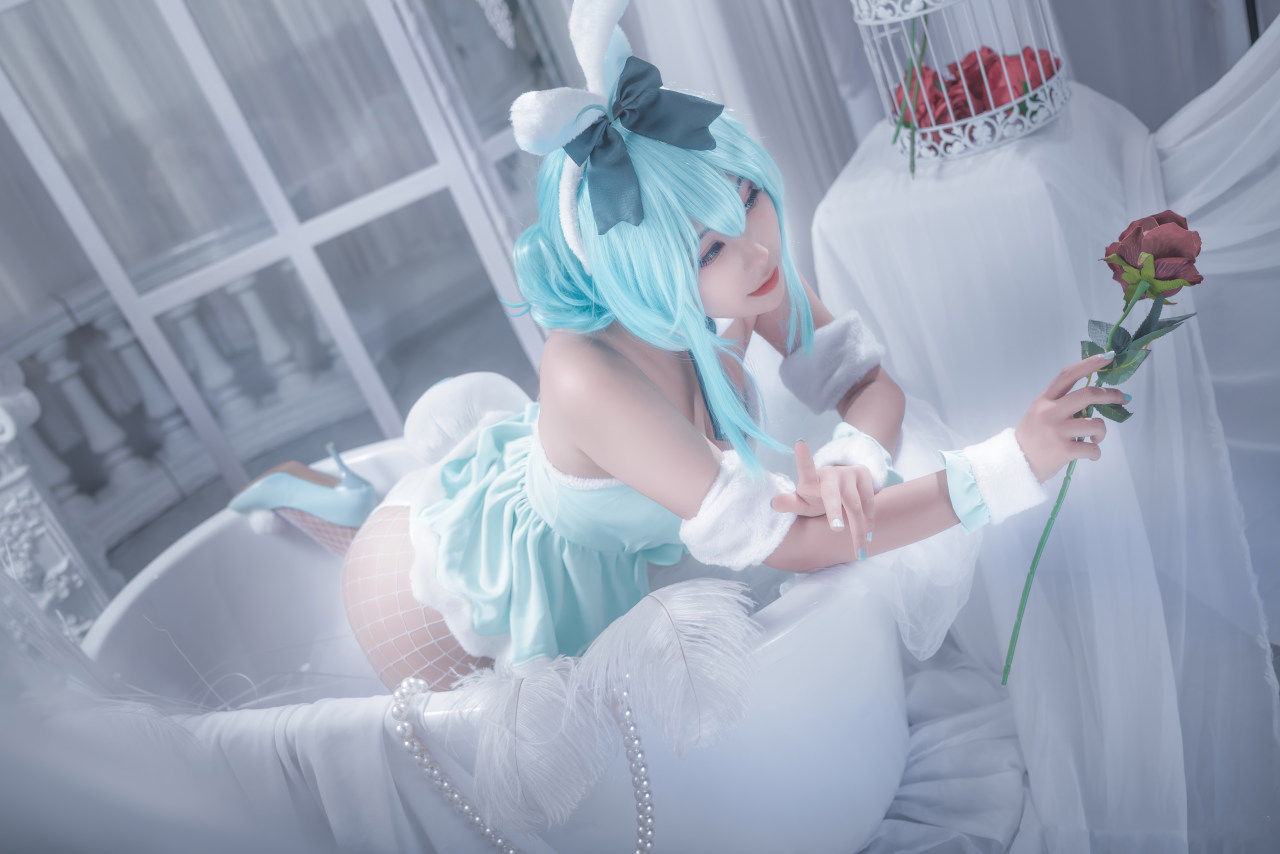 初音白兔cosplay