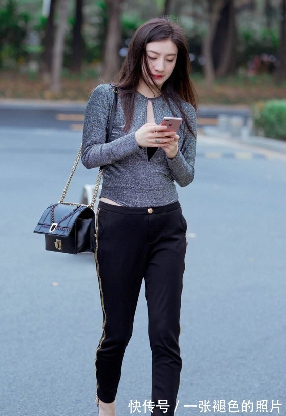 小姐姐 时尚穿搭豹纹高跟美女,略显丰腴的感觉真好