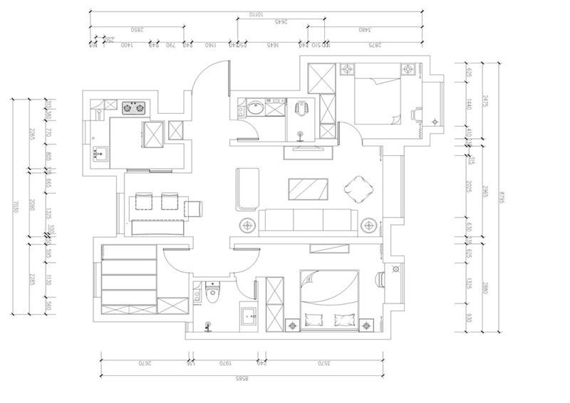 小户型|100㎡小户型老房翻新，北欧风情温馨十足，让生活更惬意