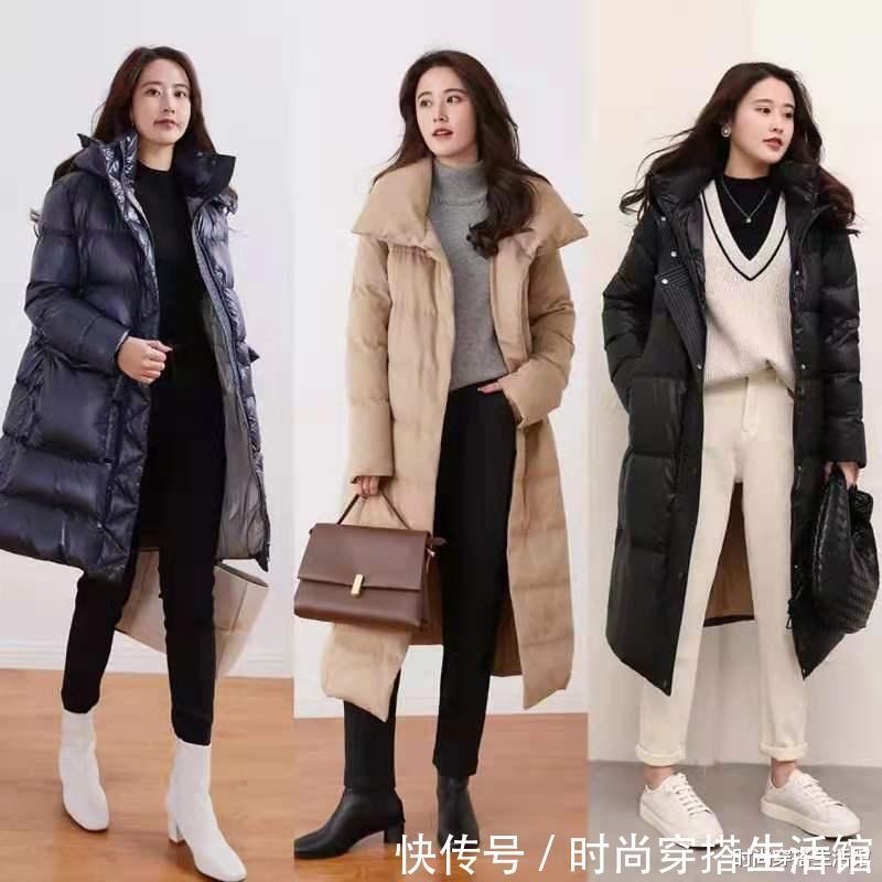 百搭|冬天穿羽绒服不一定配紧身裤,这几种搭配既青春减龄,又百搭显瘦