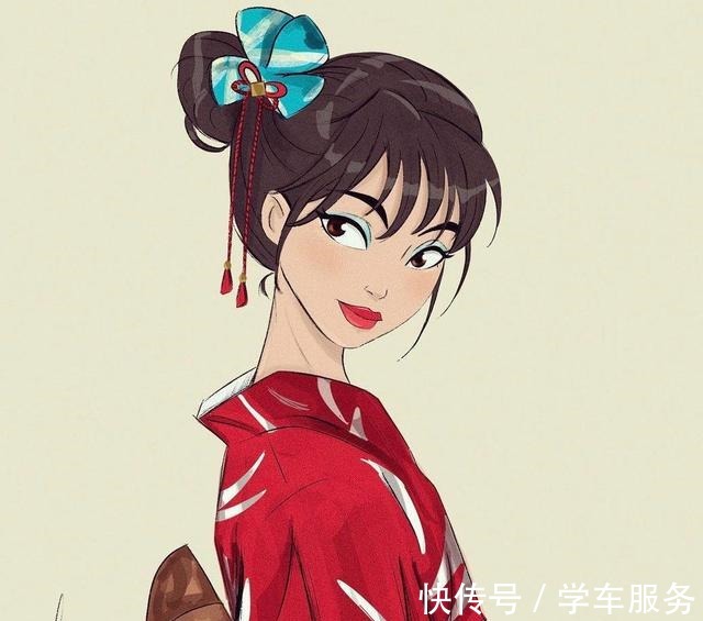 乐佩公主|不同风格的迪士尼公主,贝儿公主换上洛丽塔,花木兰古风韵味!