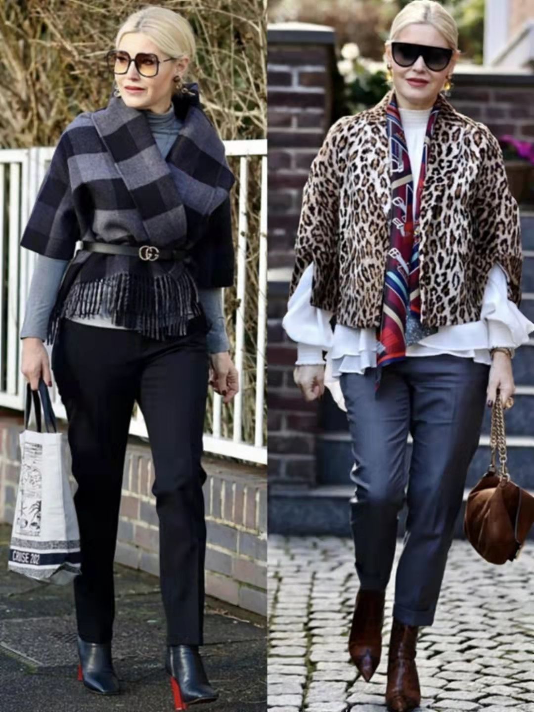 打扮 “小脚裤+短靴”,才是50、60岁女人的冬季打扮,时尚气质显腿长