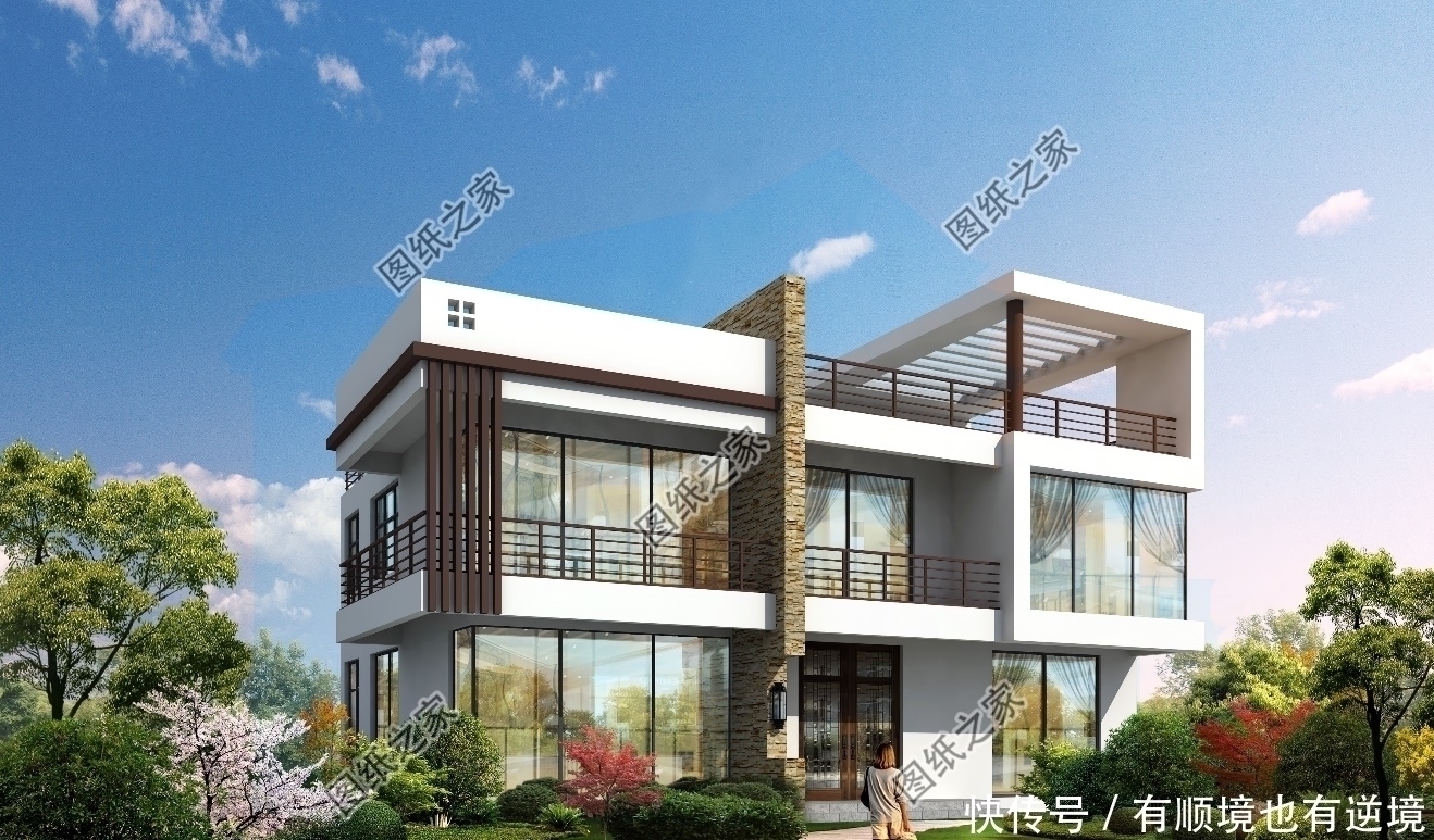 户型|150平米左右二层别墅设计图,农村别墅这样建,城市楼房一样好看