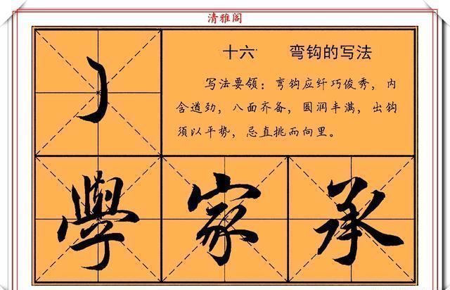 字帖|行楷书法学习的首先字帖，点画笔法结构演示，行楷书法的帖学指南