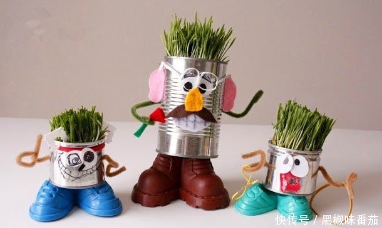 别把铁罐子扔了、卖了,钻孔养花,植物长得好,越看越讨喜