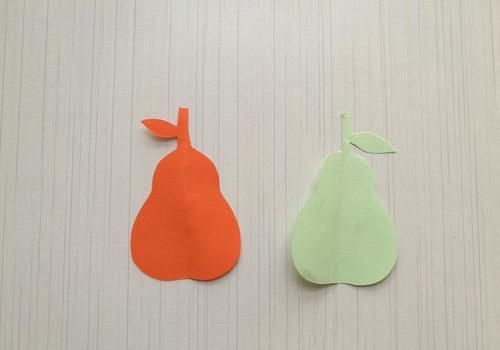  学会|幼儿手工，孩子能学会的简单的剪纸鸭梨教程