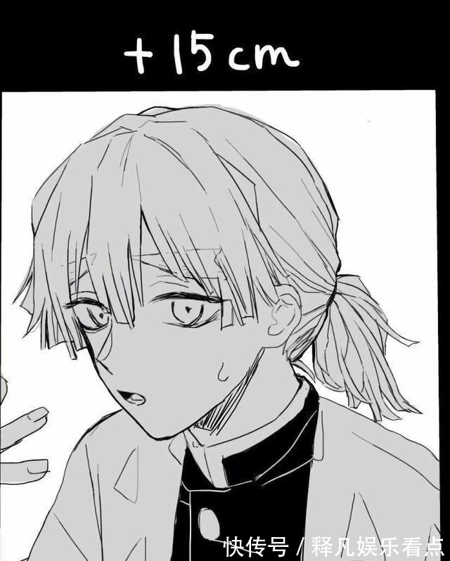 鬼灭之刃:善逸的“头发变化”,30cm长发像可爱少女,50cm长发美爆了