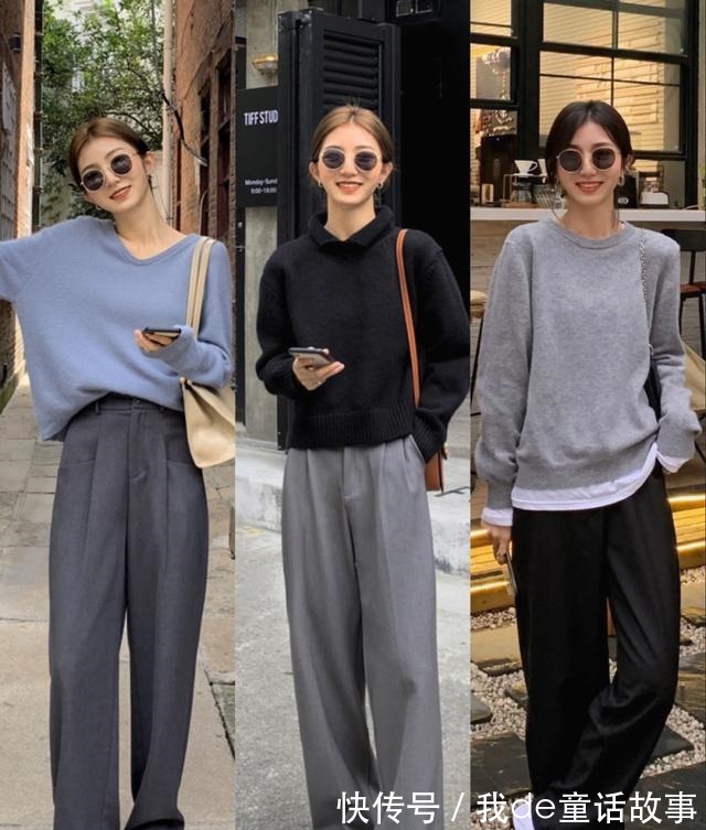 右图 秋冬必穿的毛衣,要怎么搭配呢18套毛衣搭配示范,时髦又好看!