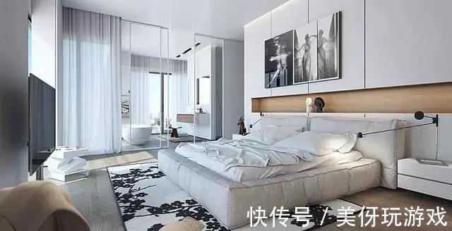 床头|现在卧室床头流行不靠墙,往前挪80公分,“多出”一个衣帽间