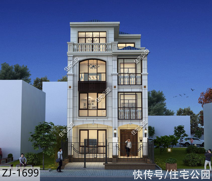 居住|金九银十的好日子,农村盖房就选这套四层别墅,盖起来倍有面子