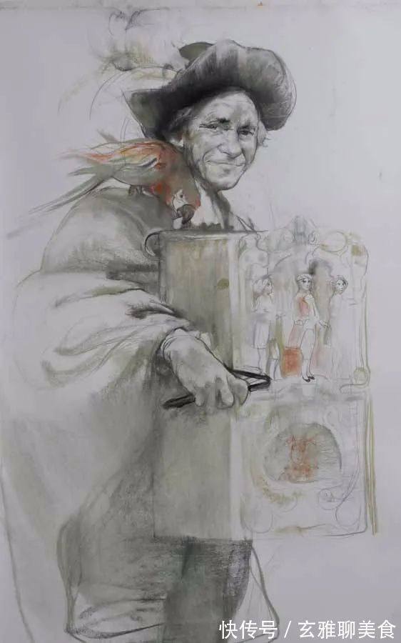 尼古拉&俄罗斯绘画大师级的素描和油画,恰到好处的美