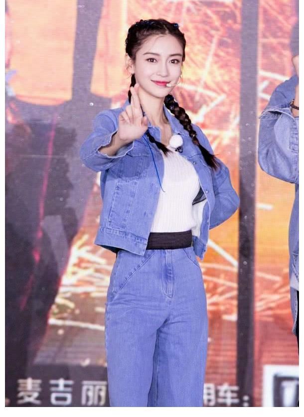 元气|杨颖双马尾发型好看得过分，明明是少女的样子，却是小糯米妈妈？