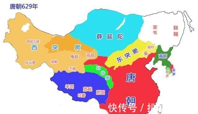 吐蕃|从地图看唐朝疆域:200多年的风云变化,中华民族的高光时刻