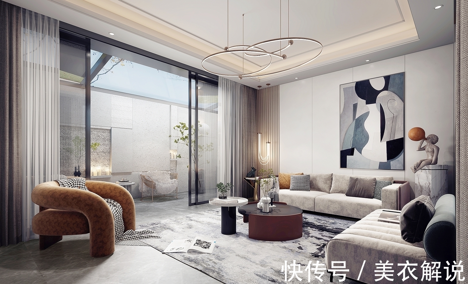 简约|480㎡现代简约,为生活留白~