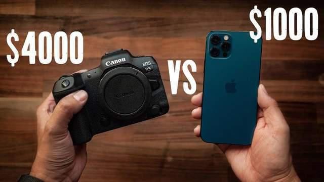 R5|iPhone12Pro和佳能R5拍照对比：4倍的差价，差距原来有这么大