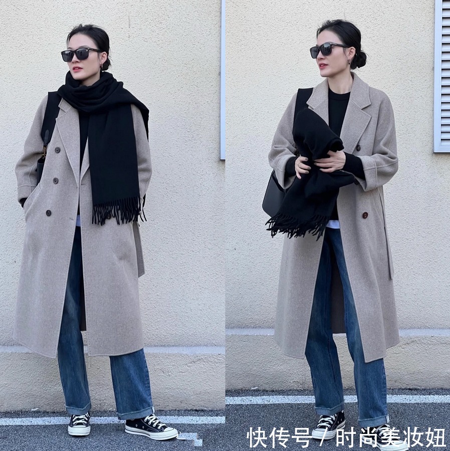 搭配|40岁女人要多穿“高级灰”大衣,优雅又时尚,年龄越大越显气质