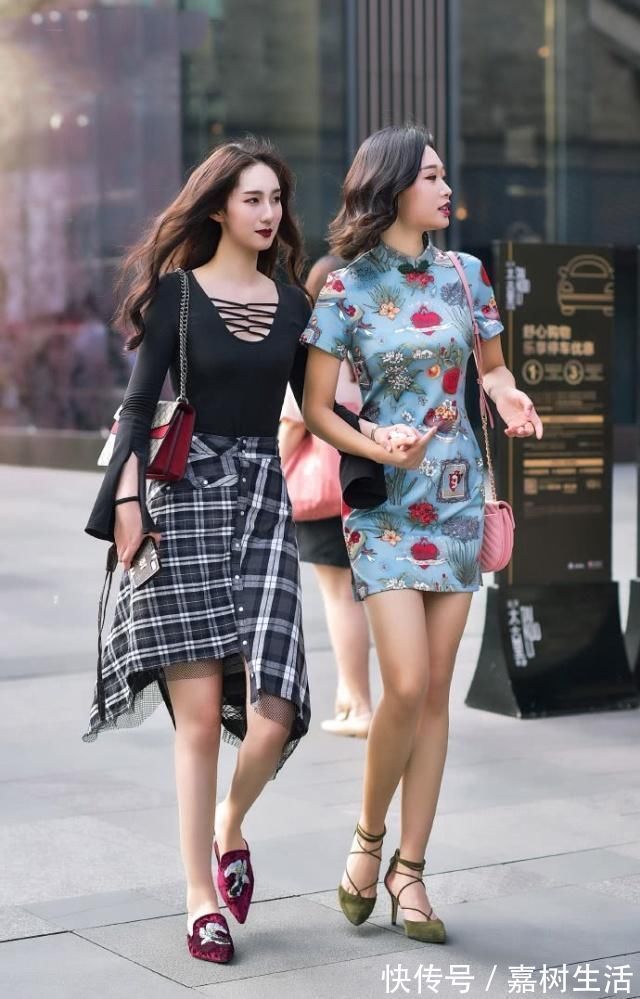 优雅|连衣裙打造完美身形,非常的优雅清新,展现你对时髦的态度