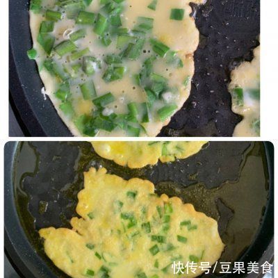 薄饼|别再出去吃了，韭菜鸡蛋饼-妈妈早餐自己做更好吃