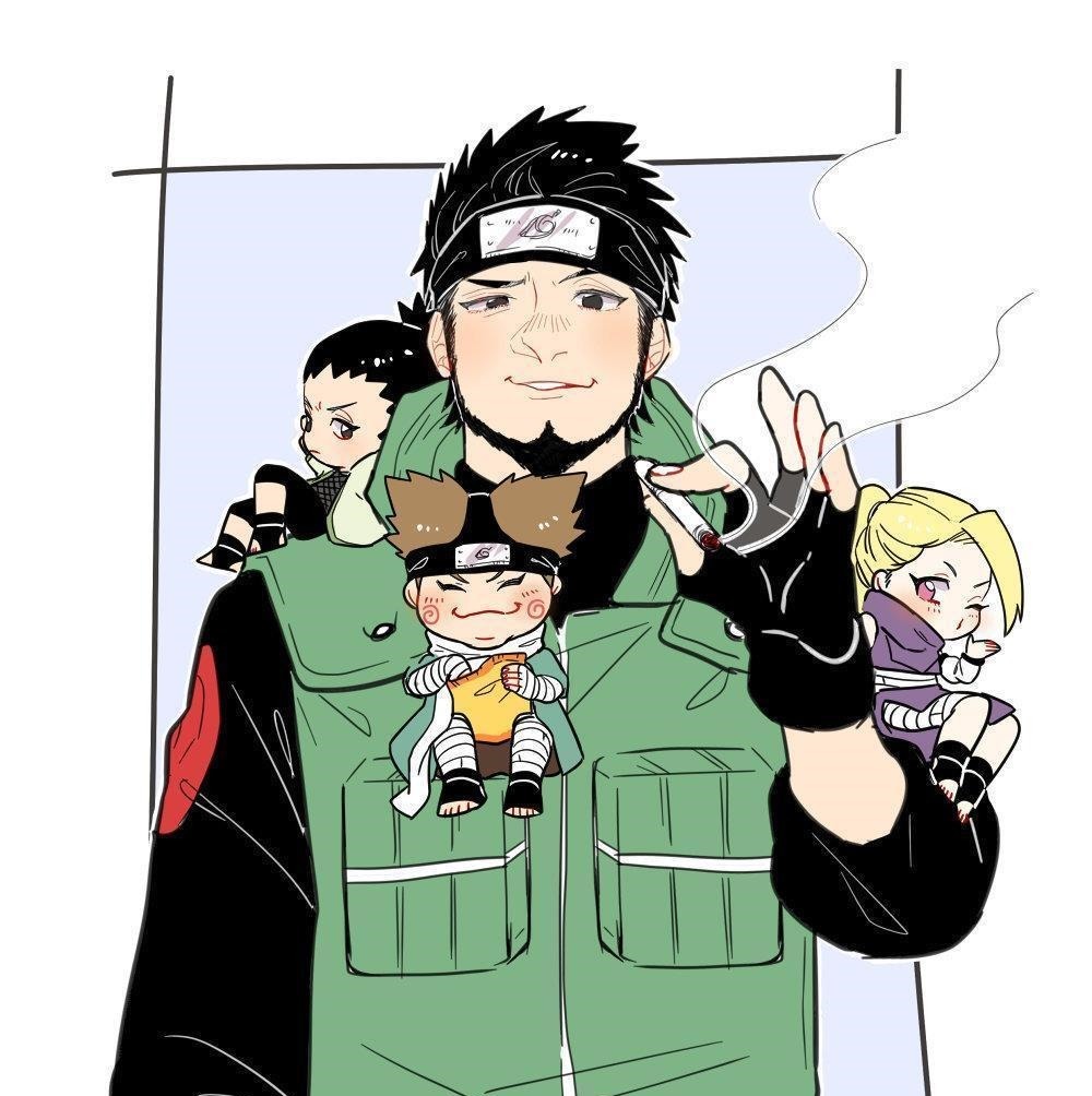 同人图|画师绘制《火影》同人图,木叶十二小强变公仔,画面非常温馨