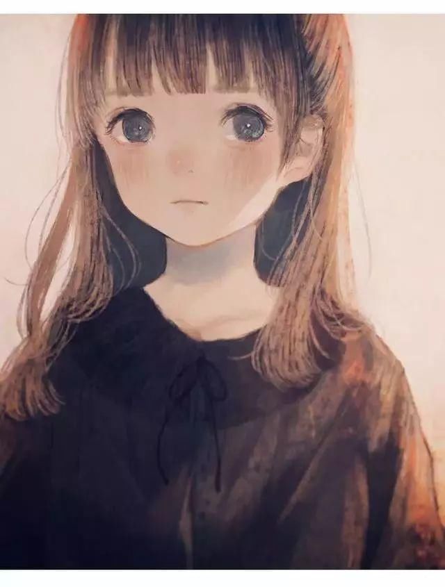  插画|唯美的“鹿眼”少女插画,看见她哭心都碎了……