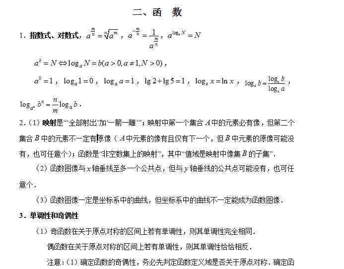 高中数学：重点知识总结+结论分类解析，只发一次，想提分看！