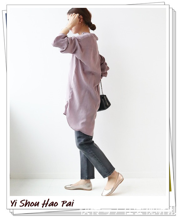 优雅|紫色上衣现在也很时髦,轻松完成秋季的优雅穿搭