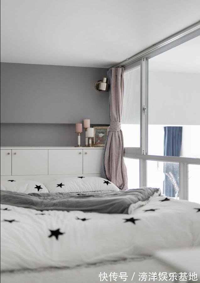 主卧|这是我见过空间利用到最极致的家，34㎡当两室一厅用，还带衣帽间